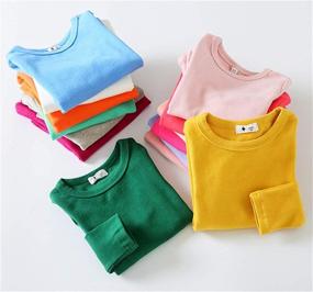 img 3 attached to Niyage Toddler Comfort Sleeve T Shirt Girls' Clothing