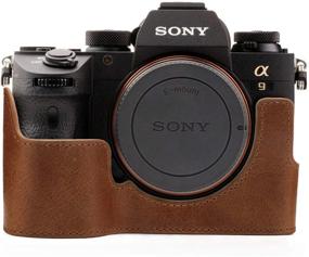 img 3 attached to 📸 MegaGear Genuine Leather Half Case for Sony Alpha A7 III, A7R III, A9 – Ever Ready