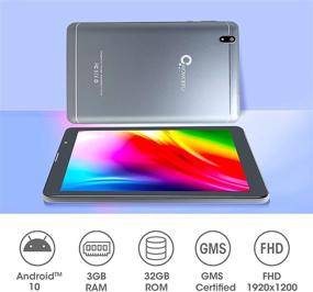 img 3 attached to 📱 Premium Gray 8 Inch Octa Core Android 10 Tablet with 1080P FHD Display, 3GB RAM, 32GB ROM, GPS, and 4G Phone Call Capability