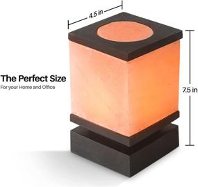 img 3 attached to 🌿 100% Authentic Natural Himalayan Salt Lamp - Hand Carved Crystal Rock Salt from the Himalayan Mountains on a Premium Wood Base - UL-Listed Dimmer Cord Included - 10 lbs