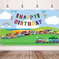 🎉 transportation birthday party supplies: the ultimate traffic backdrop and decorations package for boys and girls' car, bus, train, plane, ship, and automobile theme celebrations! логотип