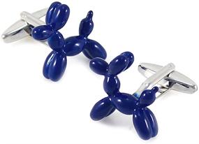 img 1 attached to Toy Cuff Links: 3D Balloon Dog Cufflinks for Men