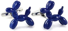 img 2 attached to Toy Cuff Links: 3D Balloon Dog Cufflinks for Men