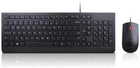 img 3 attached to 🖥️ Комплект клавиатуры и мыши Lenovo Essential - US English