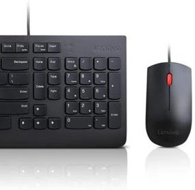 img 1 attached to 🖥️ Комплект клавиатуры и мыши Lenovo Essential - US English