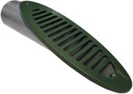 💧 efficient green mitered drain with 4-inch angled drainage grate logo