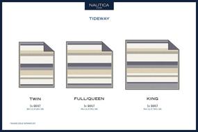 img 1 attached to Nautica Home - Tideway Collection Bed Quilt - 100% Cotton, Reversible, All Season Bedding, Pre-Washed for Extra Softness, Queen Size, Tan/Grey