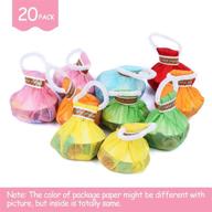 🎉 battife 20 пакетов разноцветных конфетти-попперов для рук - шарики для празднования дня рождения свадебных вечеринок, не оставляющих мусора, многоцветные логотип