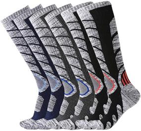 img 4 attached to 🧦 XIKUN Ski Socks: High Performance Winter Sport Socks for Men and Women