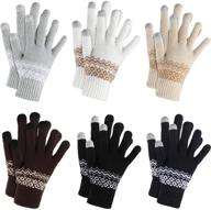 🧤 stay warm and connected with pairs winter gloves: touchscreen and windproof logo