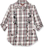 all mankind girls flannel zinfandel logo