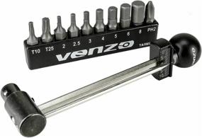 img 4 attached to Venzo 1/4 Inch Driver Beam Torque Wrench Set - Precise 2 to 10 Nm Adjustment - Ideal MTB, Road Bike & Motorcycle Maintenance Tool - Complete Kit with Bits - Essential Carbon Parts Tool