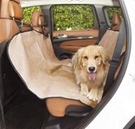 ultimate protection: tan universal waterproof hammock back seat cover for pets - majestic pet products logo