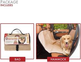 img 3 attached to Ultimate Protection: Tan Universal Waterproof Hammock Back Seat Cover for Pets - Majestic Pet Products