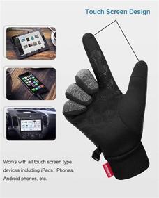img 2 attached to 🧤 Anqier Windproof Touchscreen Cycling Accessories: Men's Gloves & Mittens for Optimal Performance