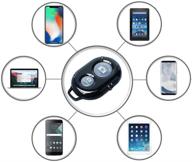 enhance smartphone photography with ecostconnection wireless remote control shutter buttons: compatible with iphone and android smartphones, black, round design with bonus microfiber cleaning cloth logo