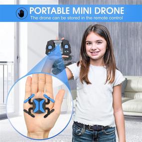 img 3 attached to 📷 Camera Drone for Kids Beginners - App FPV Video, Voice Control, Altitude Hold, Headless Mode, Trajectory Flight, Foldable RC Quadcopter - Light Blue - Perfect Boys Gifts Girls Toys