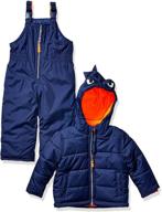 carter's little character snowsuit: roar into style with dinosaur boys' clothing logo
