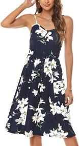 img 1 attached to 🌸 Floral Sleeveless Women's Clothing: Casual Summer Dresses and Attire for Women