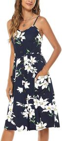 img 3 attached to 🌸 Floral Sleeveless Women's Clothing: Casual Summer Dresses and Attire for Women