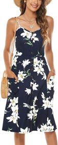 img 2 attached to 🌸 Floral Sleeveless Women's Clothing: Casual Summer Dresses and Attire for Women