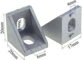 img 2 attached to Bracket 20X20X17Mm Aluminum Extrusion Alignment