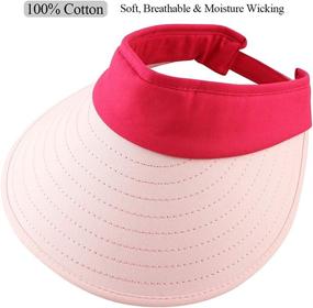 img 3 attached to Ultimate Sun Protection: Women's Large Brim Summer Beach Cap with UV Shielding