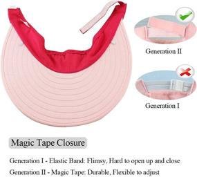 img 2 attached to Ultimate Sun Protection: Women's Large Brim Summer Beach Cap with UV Shielding