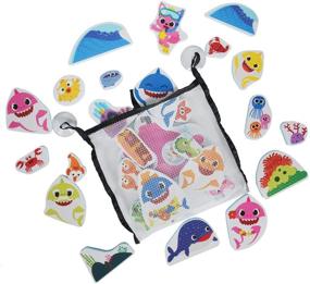 img 2 attached to 🦈 Enhanced SEO-optimized Version: WowWee Pinkfong Baby Shark Official - Bath Time Stickers (30 Pack)