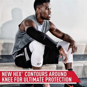 img 2 attached to 🏀 McDavid Hex Knee Pads: Compression Leg Sleeves for Basketball, Volleyball, Weightlifting, and More - Enhance Performance with Knee Compression Sleeves