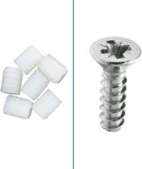 🔩 100 pack of rok hardware 8mm plastic hinge dowel inserts with screws logo