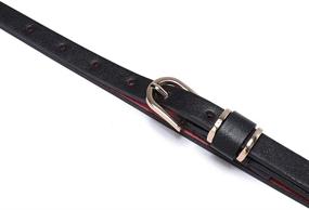 img 1 attached to Stylish and Versatile Women's Skinny Leather Belts with Solid Ornament: Must-Have Accessories for Fashionable Ladies