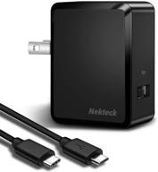 ⚡️сверхбыстрая зарядка: nekteck 18w 3amp quick charge 3.0 usb настенное зарядное устройство [сертифицировано qualcomm, ul-перечислено] для iphone 11 pro max и samsung galaxy - включает в себя кабели usb type c и mirco usb логотип