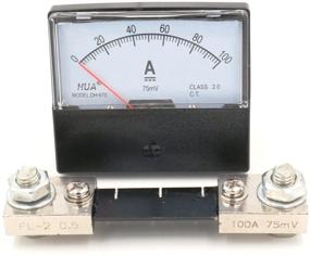 img 2 attached to 🔌 Baomain DH-670 DC 100A Analog Amp Panel Meter Current Ammeter with 75mV Shunt: Accurate and Reliable Measurement Solution