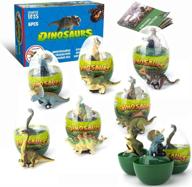 🦖 dinosaur toy cars for boys ages 3-6, zealous 6 pack dinosaur toys with dinosaur eggs, pull back vehicles, t-rex dinosaur games, perfect for birthdays, christmas, parties, and gifting логотип