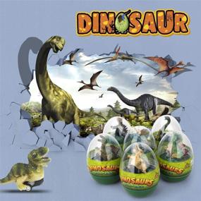 img 3 attached to 🦖 Dinosaur Toy Cars for Boys Ages 3-6, Zealous 6 Pack Dinosaur Toys with Dinosaur Eggs, Pull Back Vehicles, T-Rex Dinosaur Games, Perfect for Birthdays, Christmas, Parties, and Gifting