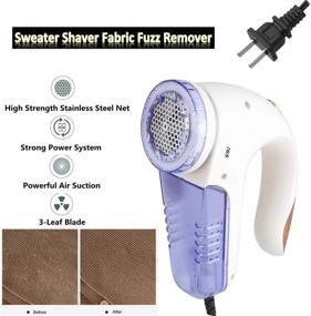 img 3 attached to 🧺 Acogedor Portable Fabric Fuzz Remover: The Ultimate Solution for Clothes, Couch, Blankets, and More!