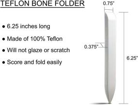 img 2 attached to Premium Quality Crafty Gnome Teflon Bone Folder and Scoring Tool - Ideal for Scoring, Folding, Creasing, Bookbinding, Origami, Scrapbooking & More - 100% Teflon, Extra Smooth, White