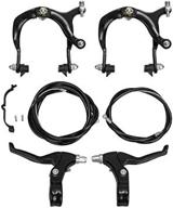 high-performance sunlite mx side pull brake set in black - versatile 69-96mm reach logo