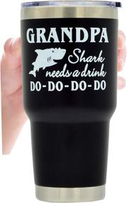 img 1 attached to 🦈 Grandparent Shark Gifts, Grandma Shark Coffee Mug, Grandpa Shark Coffee Mug, Grandma Shark Tumbler, Grandpa Shark Tumbler, Grandpa Shark Needs a Drink, Grandma Shark Present, Grandma Shark Tumbler with Lid, Grandpa Shark Tumbler with Lid, Grandma Shark Cup with Straw