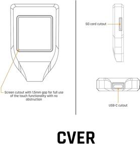 img 1 attached to 🔴 Enhanced Protection and Accessibility: CVER - Silicone Case for Trezor Model T (RED) with USB C and Micro SD Cutouts