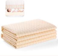 👶 maveek waterproof baby bed pad - 47.2'' x 27.6'' organic bamboo mattress protector blanket for toddlers - reusable, highly absorbent baby diaper changing pad and bed sheet protector logo