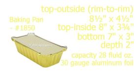 img 3 attached to 🍞 KitchenDance 2 Pound Disposable Loaf Pan with Colored Lids - Closable and Convenient for Baking, Gold, Pack of 25