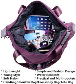 img 1 attached to 👜 Crossbody Shoulder Handbags & Wallets for Women - Lightweight, Multi-Pocket and Water-Resistant Totes