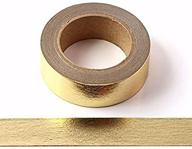 gold solid foil decorative washi tape | self adhesive masking tape 15mm x 10 meters - enhance your se ranking! logo