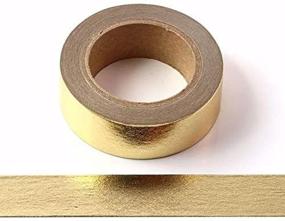 img 2 attached to Gold Solid Foil Decorative Washi Tape | Self Adhesive Masking Tape 15mm x 10 Meters - Enhance your SE Ranking!