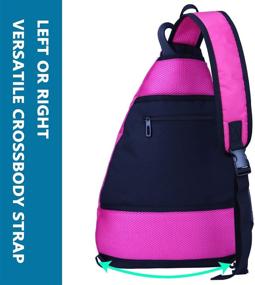 img 1 attached to Pickleball Backpack Crossbody Backpack，Reversible Tennis Sports & Fitness