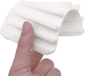 img 2 attached to 🧼 Silicone Soap Dish Holder - Pack of 2, Soap Saver for Improved Organization and Durability