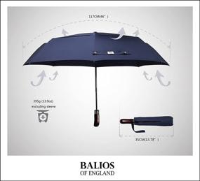 img 1 attached to Balios Bailos_Umb_Black Prestige Umbrella Windproof
