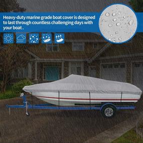 img 1 attached to 🚤 The Ultimate Waterproof Boat Cover for V-Hull, TRI-Hull, Pro-Style, Fishing, Runabout, and Bass Boats